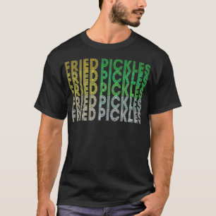 Camiseta Retro Fried Dill Pickles Lover Comfort Comida Dive