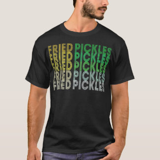 Camiseta Retro Fried Dill Pickles Lover Comfort Comida Dive