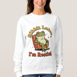 Camiseta Retro Frog Chill Quote Women’s Sweatshirt