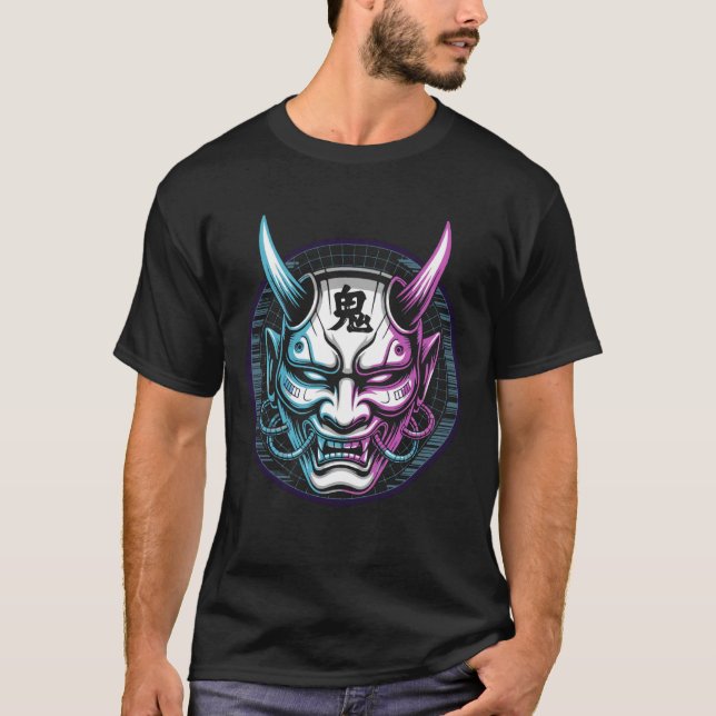 Camiseta Retro Fun Techwear Cyberpunk for Samurai Artist (Frente)