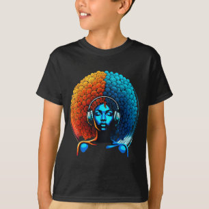 Camiseta Retro Funk Afro Girl Disco Soul Americano Africano