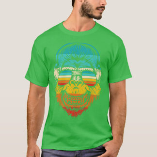 Camiseta Retro Funky Gorilla