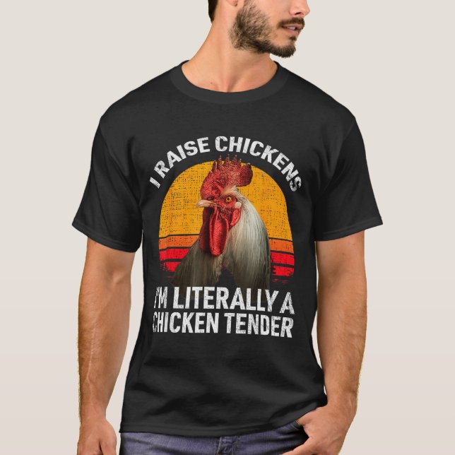 Camiseta Retro Funny Chicken Lover Gift – I Raise Chickens  (Frente)