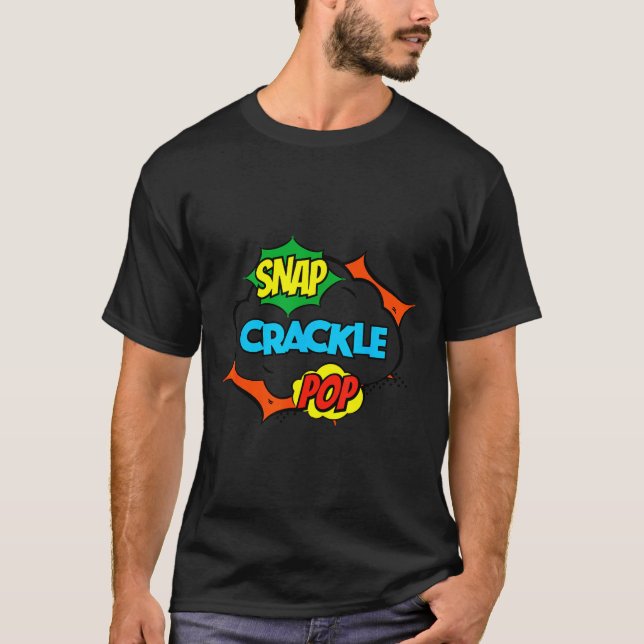 Camiseta Retro Funny Snap Crackle P Quote Relax Meme Game  (Frente)