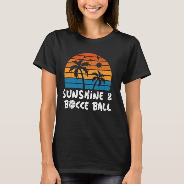 Camiseta Retro Funny Sunshine e Bocch Ball Player Verão (Frente)