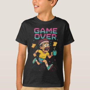 Camiseta Retro “Game Over” Café Correndo – Carrinho de Corr