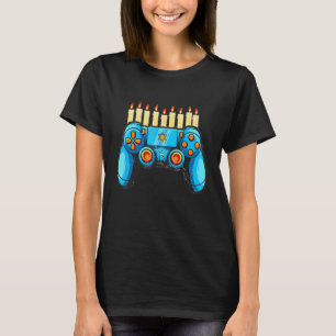 Camiseta Retro Gamepad Happy Hanukkah Pajama Family Matchi