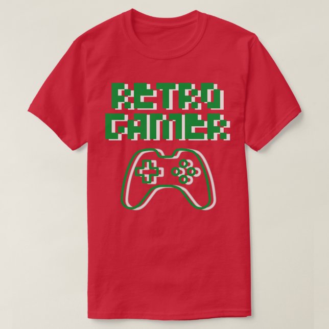 Camiseta Retro Gamer (Frente do Design)