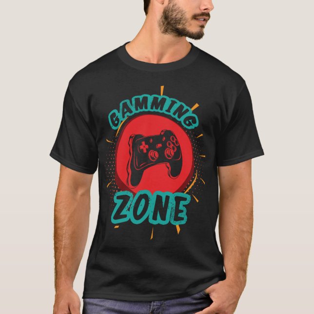 Camiseta Retro Gamer Art - Vintage Gaming Controller (Frente)