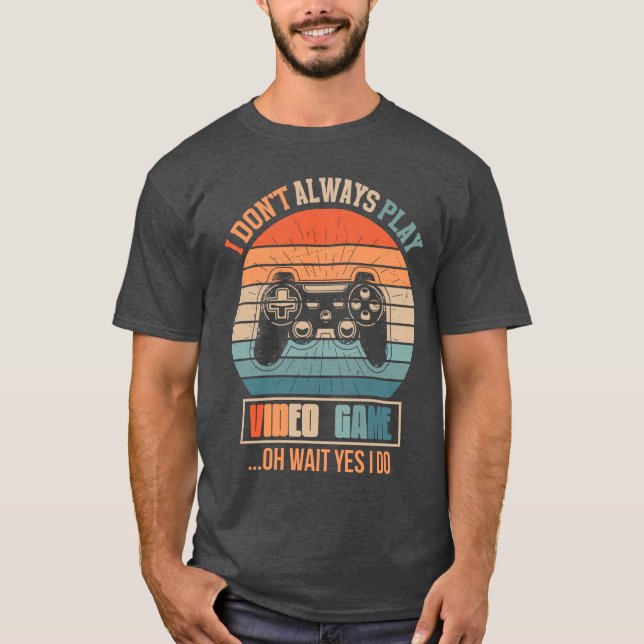 Camiseta Retro Gamer Art - Vintage Gaming Controller (Frente)