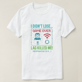 Camiseta Retro Gamer “Lag Me Matou”