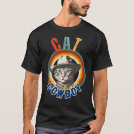 Camiseta Retrô Gato Engraçado