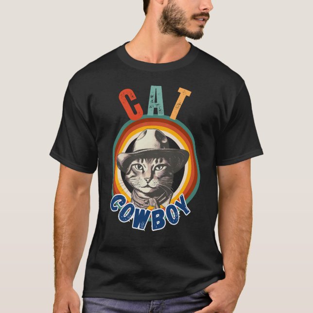 Camiseta Retrô Gato Engraçado (Frente)
