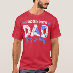 Camiseta Retro Gênero Revela Novo papai Orgulhoso É Um Meni