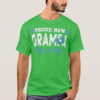 Camiseta Retro Gênero Revela Novo Vovô Orgulhoso É Um Menin