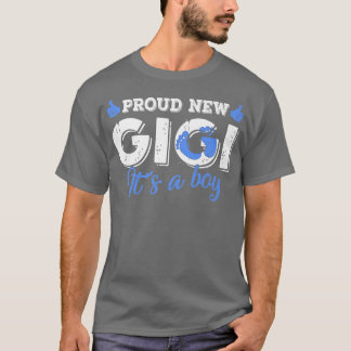 Camiseta Retro Gênero Revela Orgulho Novo Gigi É um Menino
