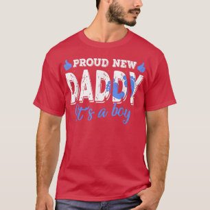 Camiseta Retro Gênero Revela Pai Novo Orgulhoso É Um Menino
