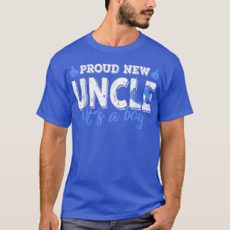 Camiseta Retro Gênero Revela Tio Novo Orgulhoso É Um Menino