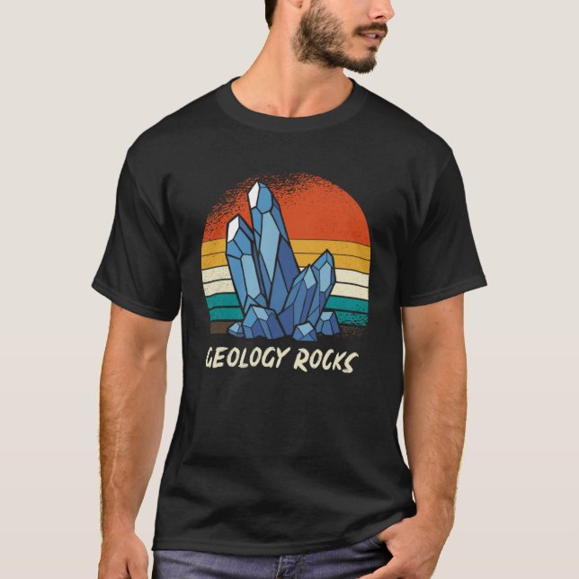 Camiseta Retro Geology Rocks (Frente)