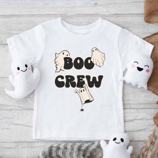 Camiseta Retro Ghosts Boo Crew Halloween (Criador carregado)