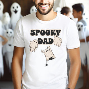 Camiseta Retro Ghosts Spooky Pai Halloween