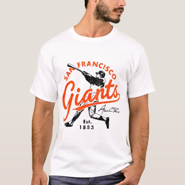 Camiseta Retro Giants Willie Mays (Frente)