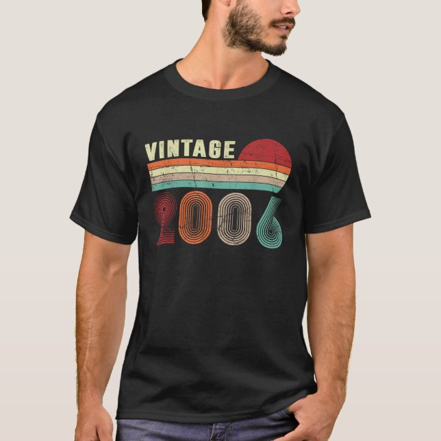 Camiseta Retro Gift 20 Year Old 2006 20th Limited Edition (Frente)