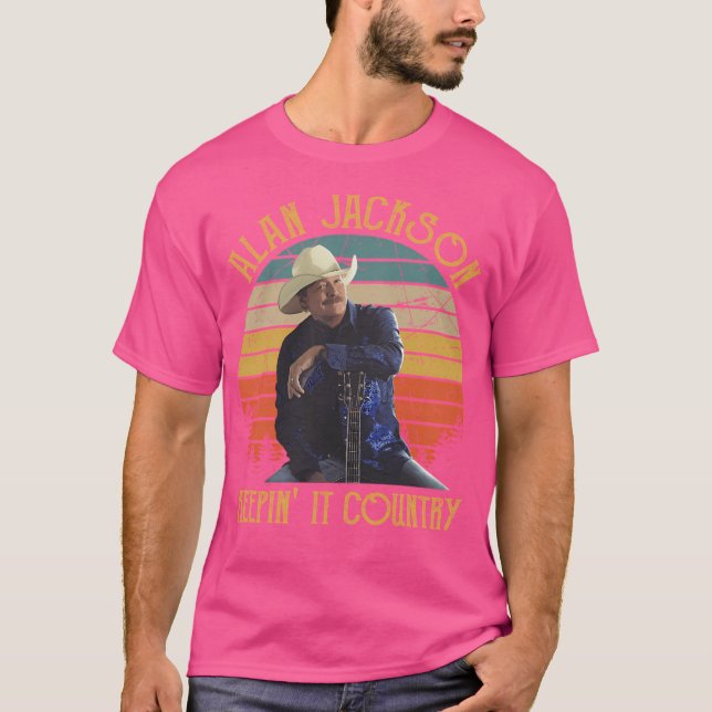 Camiseta Retro Gift Jackson Keepin_ It Country Alan (Frente)