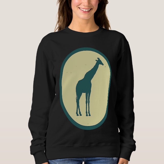 Camiseta Retro Giraffe Vintage Wild Animal (Frente)