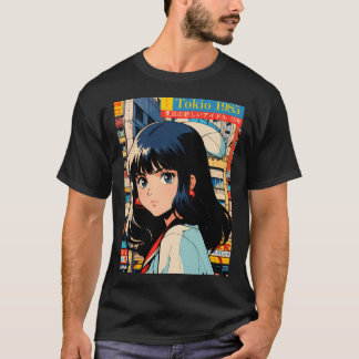 Camiseta Retro Girl Cute Anime Tokio 80S