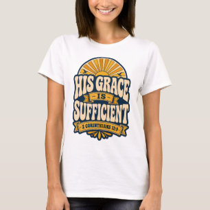 Camiseta Retro Golden Sunburst Versículo Bíblico Cristão Mu