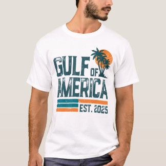 Camiseta Retro Golfo Da América Est 2025 Americano