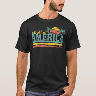 Camiseta Retro Golfo Da América Est 2025 Americano