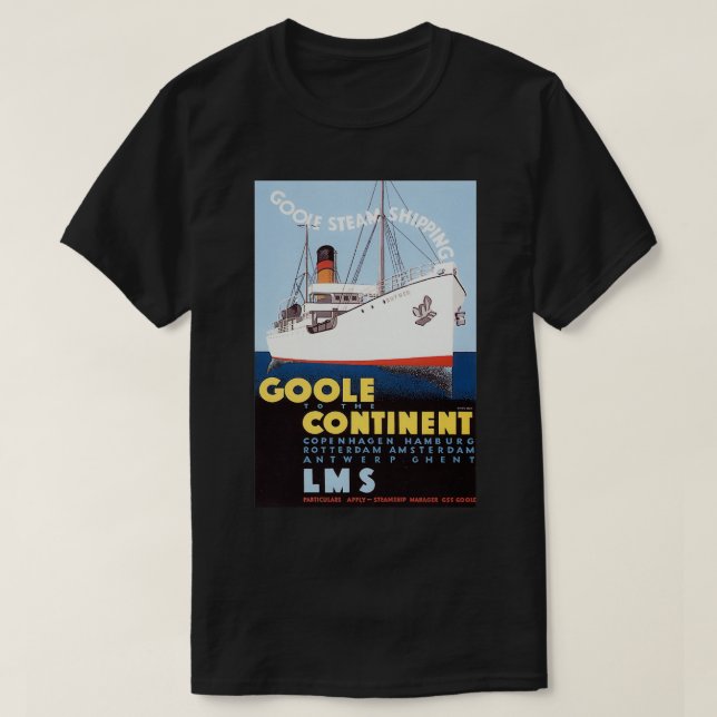 Camiseta Retro Goole para o Continente (Frente do Design)