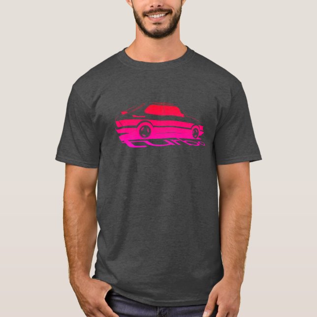 Camiseta retro-gradiente Saab Turbo (Frente)
