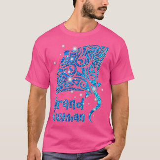 Camiseta Retro Grand Cayman Islands Tribal Stingray Ray