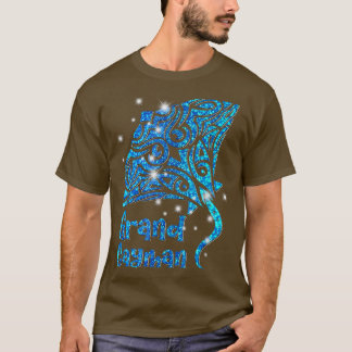Camiseta Retro Grand Cayman Islands Tribal Stingray Ray