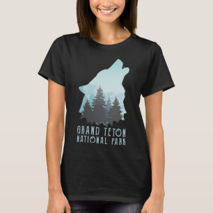 Camiseta Retro Grand Teton National Park Wyoming Camping Hi