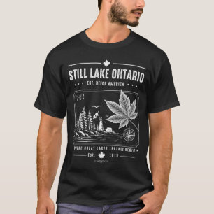 Camiseta Retro Grandes Lagos de Ontário Para Sempre Canadá