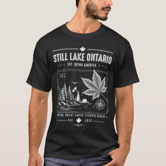 Camiseta Retro Grandes Lagos de Ontário Para Sempre Canadá 