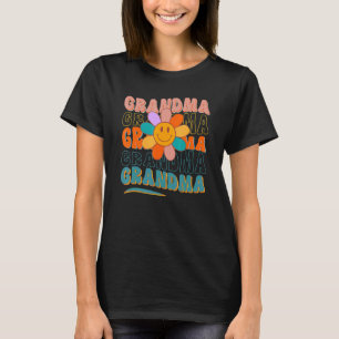 Camiseta Retro GRANDMA Daisy Colorful Daisy Flower Cute New