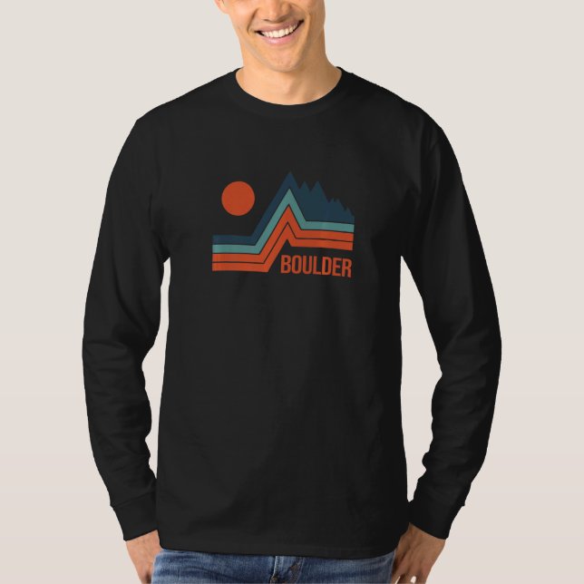Camiseta Retro Graphic Climbing Bouldering Rock Climber Mou (Frente)