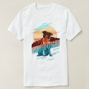 Camiseta Retro Graphics Border Collie Multi-Color ID754