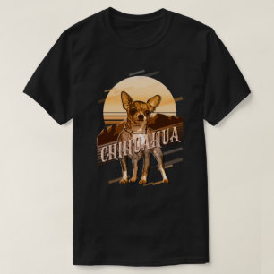 Camiseta Retro Graphics Chihuahua Dourado ID754