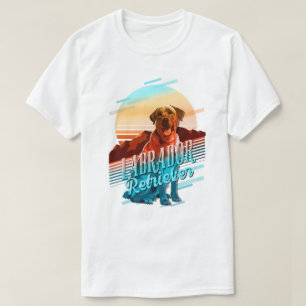 Camiseta Retro Graphics Labrado Retriever Multi-Color ID754