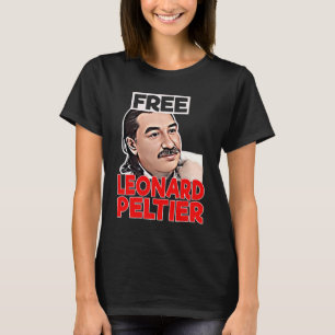 Camiseta REtro GRATUITO da prisão de libertação LEONARD PEL