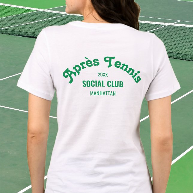 Camiseta Retro Green Après Tennis Social Club Custom White (Criador carregado)