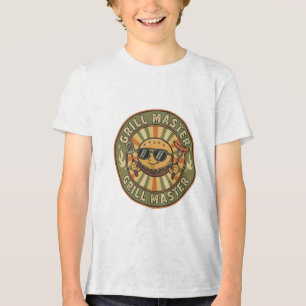 Camiseta Retro Grill Master Burger Personagem Rei do Churra