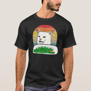 Camiseta Retro Gritando Confundida Cat Internet Memória Kit