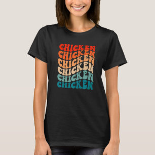 Camiseta Retro Groovy Boho 70s Vintage Chicken Anim